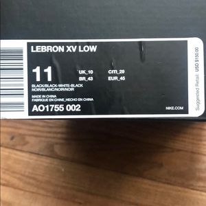 LeBron XV Low
